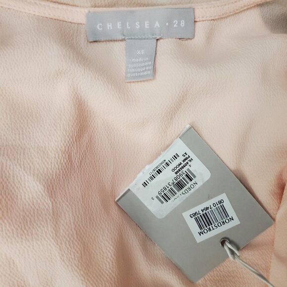 CHELSEA28 wrap top pink wood XS NWT - Picture 7 of 8